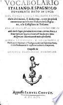 Vocabolario Italiano, E Spagnolo