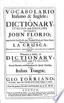 Vocabolario italiano&inglese, etc