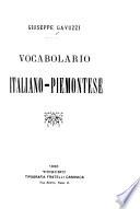 Vocabolario italiano-piemontese