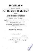 Vocabolario manuale completo siciliano-italiano di Giuseppe Biundi