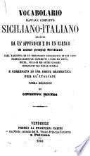 Vocabolario manuale completo siciliano-italiano ...