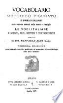 Vocabolario metodico figurato in forma di dialoghi onde rendere comuni nelle scuole e famiglie le voci italiane di scienze, arti, mestieri e cose domestiche
