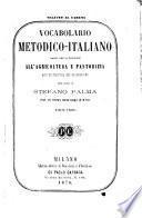 Vocabolario metodico-italiano parte che si riferisce all'agricoltura e pastorizia arti ed industrie che ne dipendono