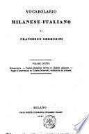 Vocabolario milanese-italiano di Francesco Cherubini