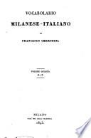 Vocabolario milanese-italiano