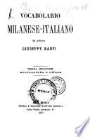 Vocabolario milanese-italiano