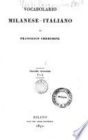 Vocabolario milanese-italiano