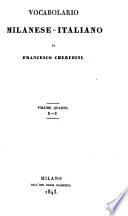 Vocabolario milanese-italiano