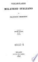 Vocabolario milanese-italiano
