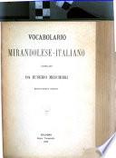 Vocabolario mirandolese-italiano