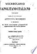 Vocabolario napolitano-italiano