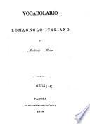 Vocabolario romagnolo-italiano