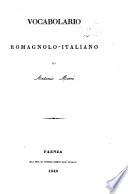 Vocabolario romagnolo-italiano