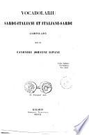 Vocabolario sardo-italiano e italiano-sardo coll'aggiunta dei proverbj sardi