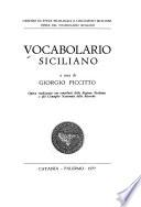 Vocabolario siciliano