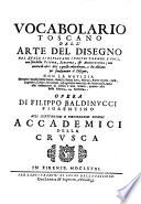 Vocabolario toscano dell'arte del disegno ...