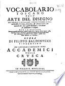 Vocabolario toscano dell'arte del disegno