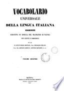Vocabolario universale della lingua italiana