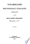 Vocabolario universale italiano compilato a cura della Societa tipografica Tramater e C.i