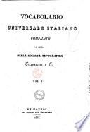 Vocabolario universale italiano compilato a cura della Societa tipografica Tramater e C.i