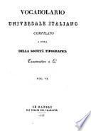 Vocabolario universale italiano compilato a cura della Societa tipografica Tramater e C.i