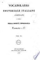 Vocabolario universale italiano compilato a cura della Societa tipografica Tramater e C.i