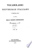 Vocabolario universale italiano compilato a cura della società Tipografica Tramater e Ci