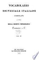 Vocabolario universale italiano compilato a cura della società Tipografica Tramater e Ci