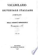 Vocabolario universale italiano compilato a cura della società Tipografica Tramater e Ci