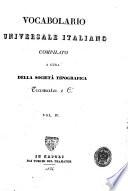 Vocabolario universale italiano