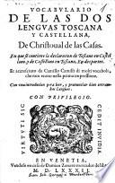 Vocabulario de las dos lenguas toscana y castellana... accresciuto da Camillo Camilli di... molti vocabili....