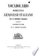 Vocabulario domestico Genovese-Italiano con un'appendice zoologica compilato e illustrato con 37 tavole