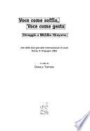 Voce come soffio, voce come gesto