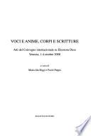 Voci e anime, corpi e scritture