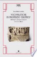 Voci politiche in Properzio erotico