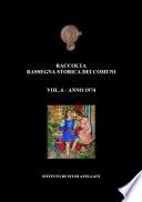Vol. 06 - Raccolta Rassegna Storica dei Comuni - Anno 1974