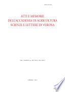 Vol. 186. - Atti e memorie dell'Accademia di Agricoltura Scienze e Lettere di Verona