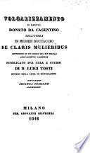 Volgarizzamento di Maestro Donato da Casentino dell'opera ... De claris mulieribus, rinvenuto in un codice del XIV secolo dell'Archivio Cassinese. Pubblicato per cura ... di D. L. Tosti. Seconda edizione