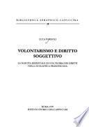 Volontarismo e diritto soggettivo