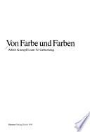 Von Farbe und Farben