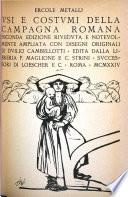 Vsi e costvmi della Campagno Romana