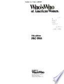 Who's Who of American Women, 1986-1987