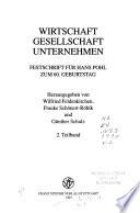 Wirtschaft, Gesellschaft, Unternehmen