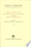 Xenia Medii Aevi historiam illustrantia oblata Thomae Kaeppeli O.P.