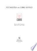 XVI mostra del libro antico