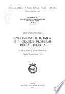 XXIII Seminario sulla evoluzione biologica e i grandi problemi della biologia