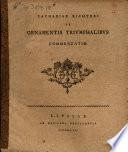 Zachariae Richteri De ornamentis triumphalibus commentatio