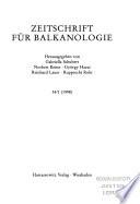 Zeitschrift für Balkanologie
