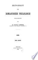 Zeitschrift für romanische Philologie
