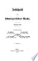 Zeitschrift für schweizerisches Recht